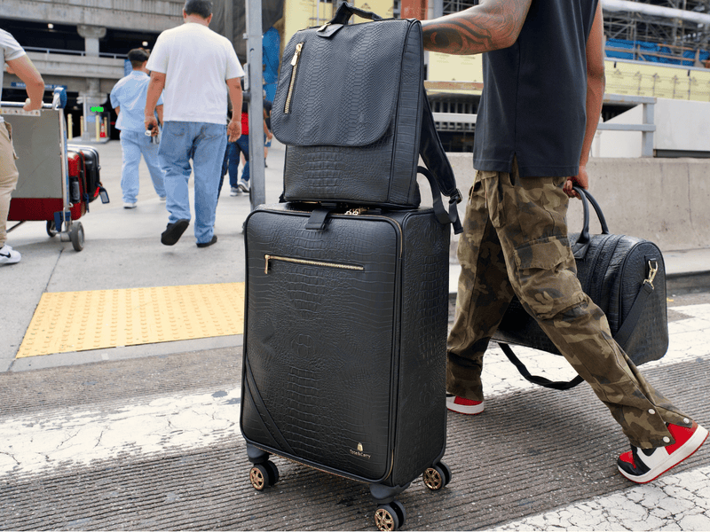 Statement 2-Piece Luggage Set in Black