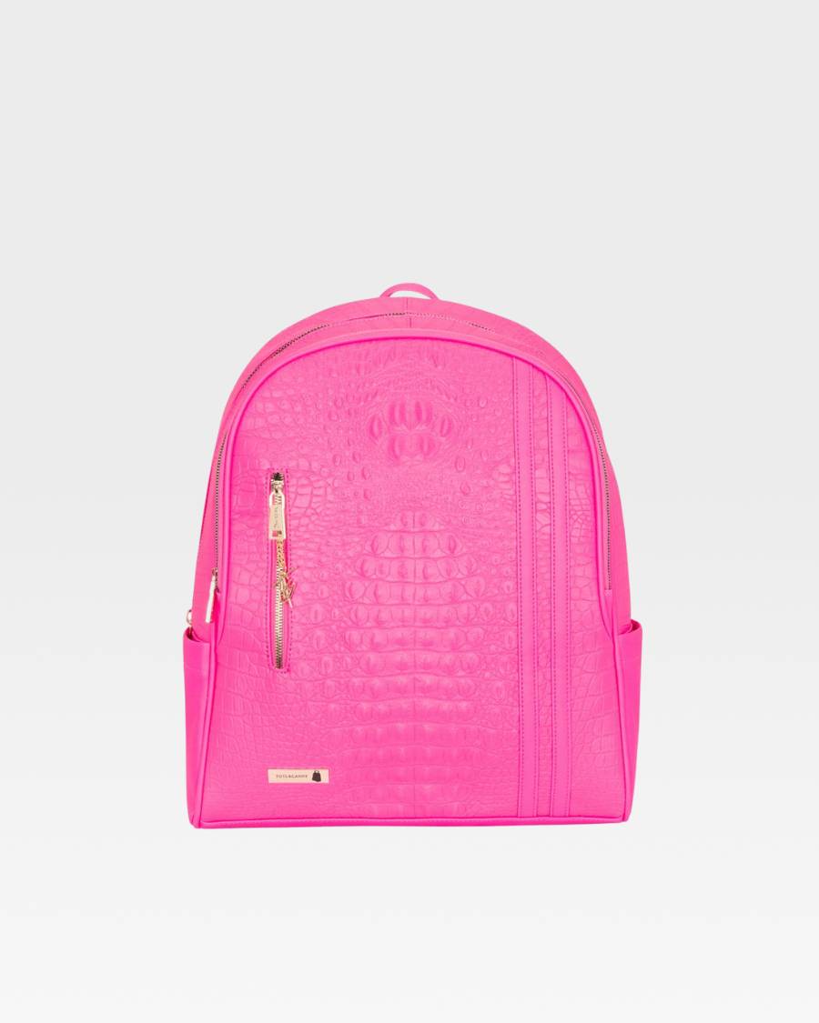 Classic Traveler Backpack in Neon Pink