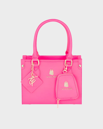 Lisse Mini Tote Bag in Neon Pink