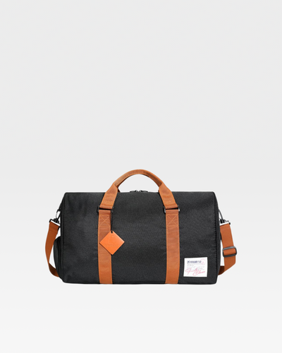 Nylon Traveler Duffle Bag in Black