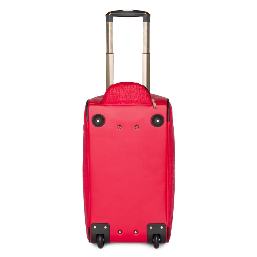 Crocodile Skin Rolling Duffle Bag Tote&Carry