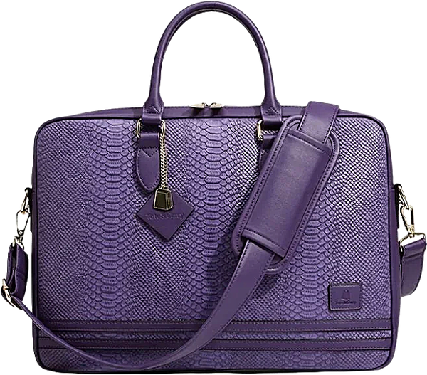 Signature Jetsetter Laptop Bag in Purple