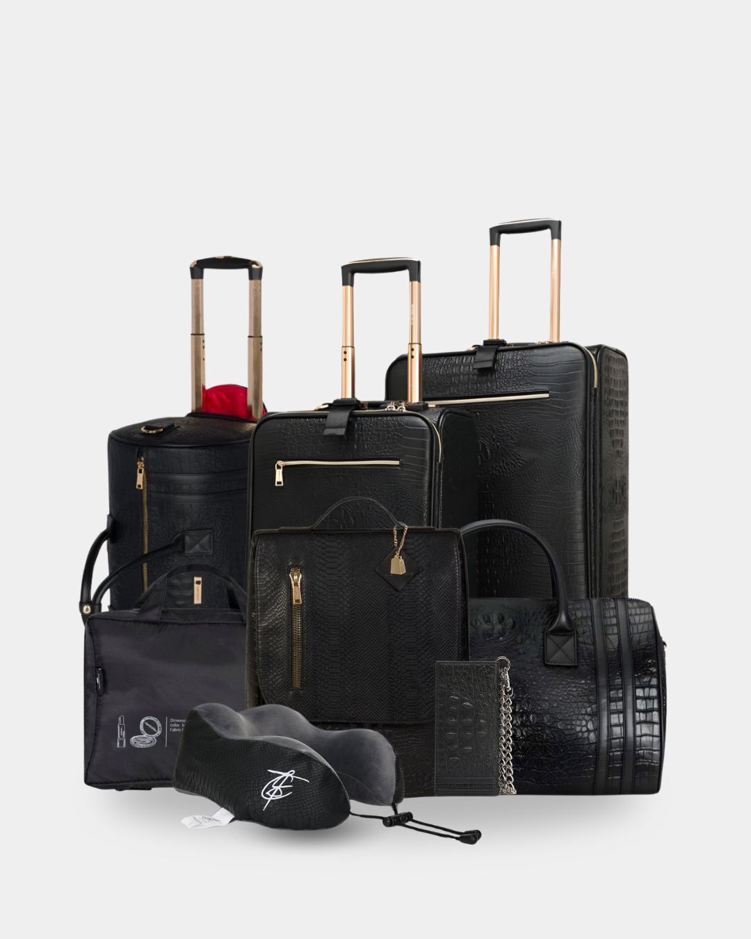 Statement Family Luggage Set in Black