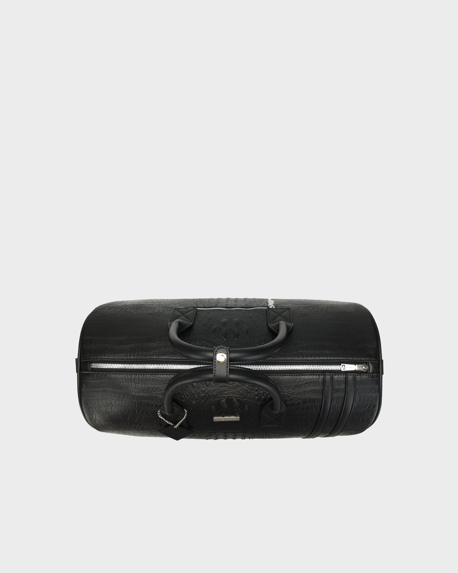 Statement Traveler Rolling Duffle Set in Black