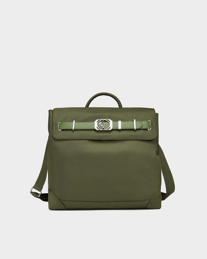Turk Laptop Backpack in Olive Green