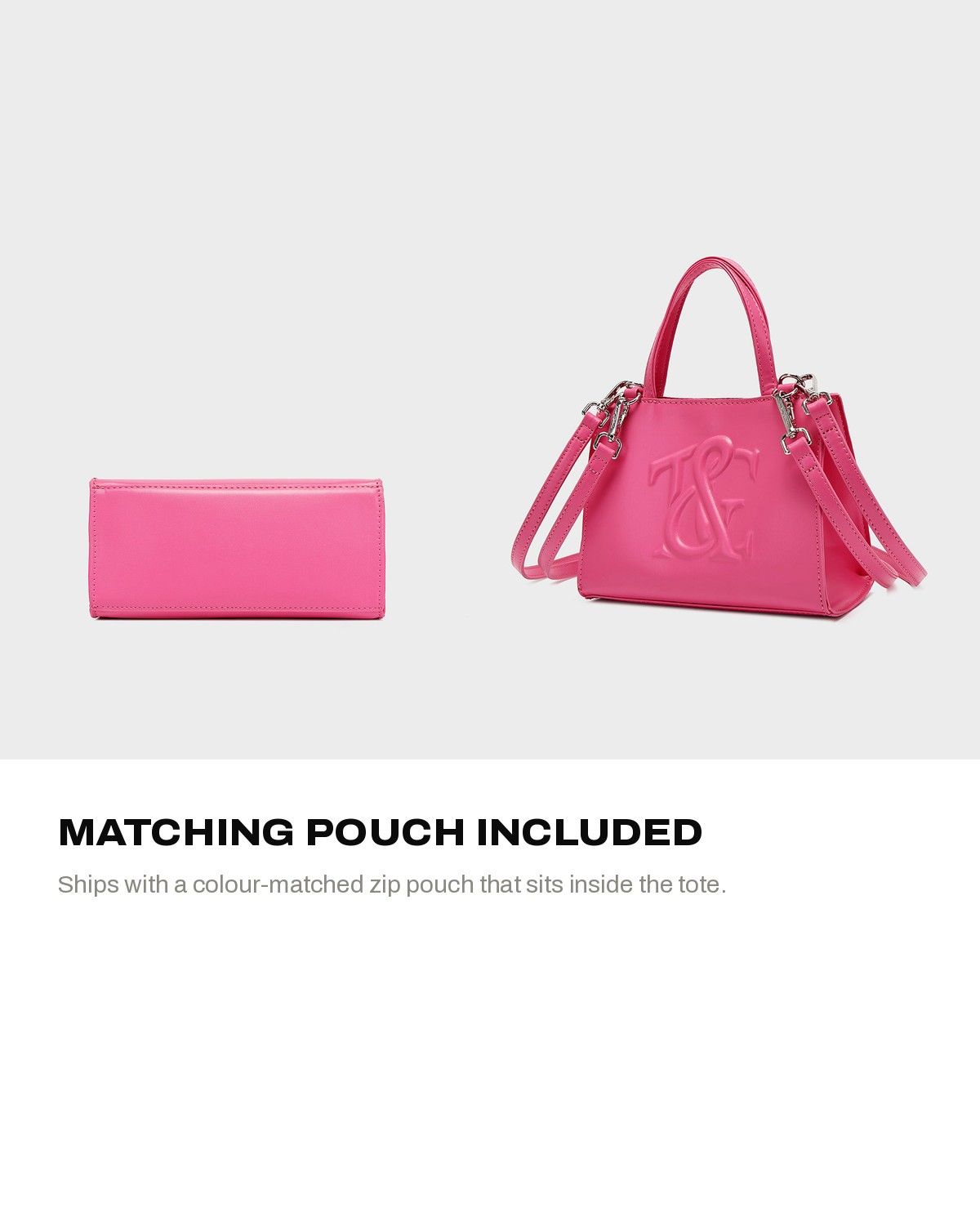 Essential Mini Tote in Raspberry — A+ 4