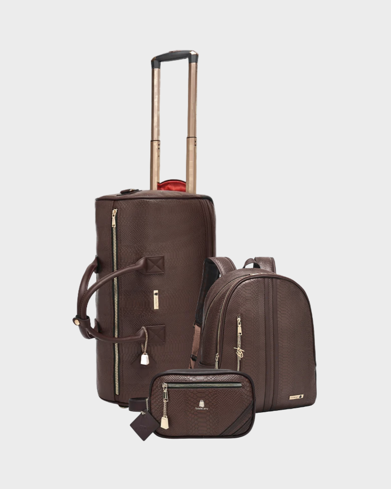 Signature 3-Piece Rolling Essentials Set in Chocolate