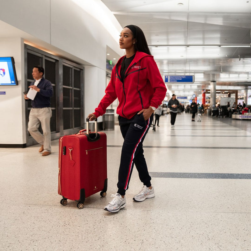 First Class Tech Track Suit in Red – Tote&Carry