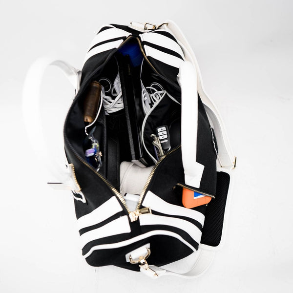 Varsity Travel Set in Black