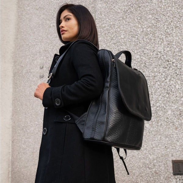 Signature Weekender Backpack in Black