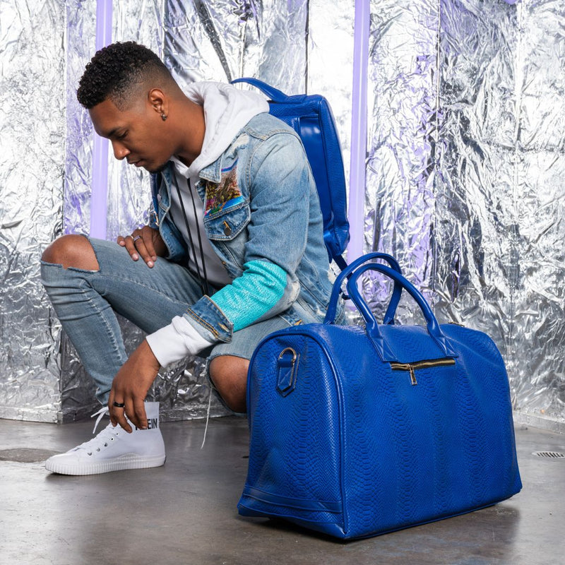 Signature Weekender Travel Set in Royal Blue