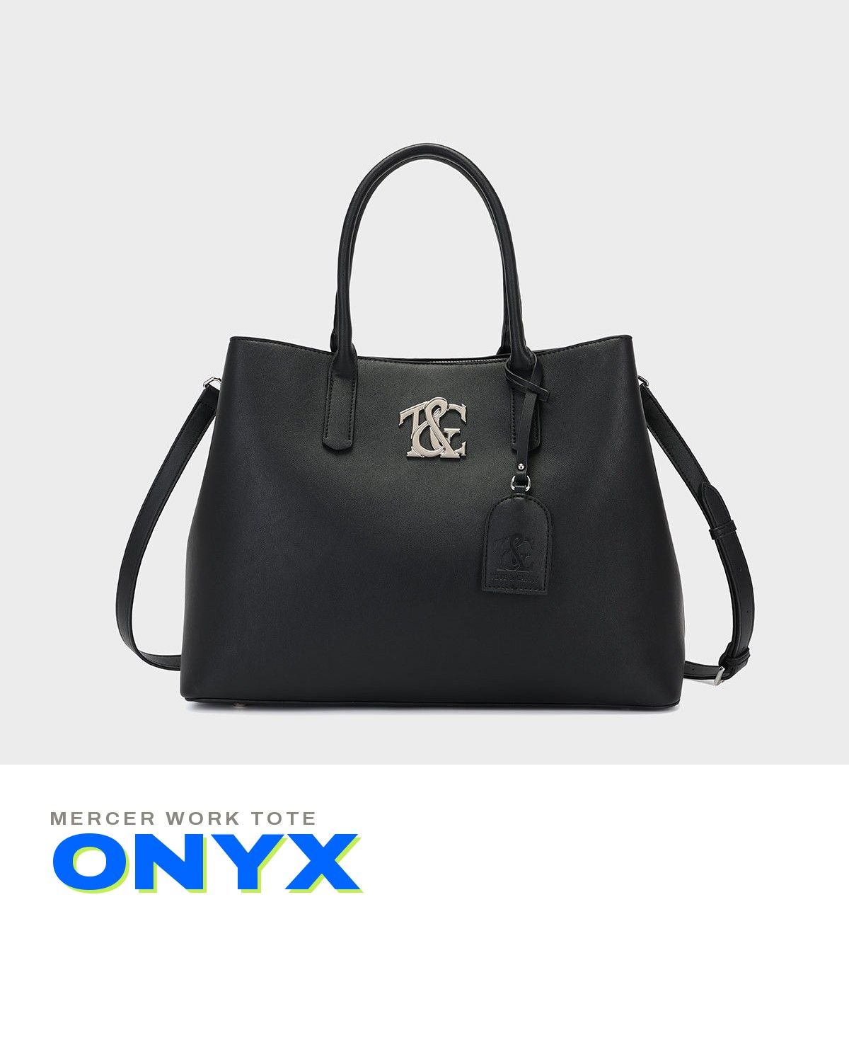 Mercer Work Tote in Onyx — A+ 1