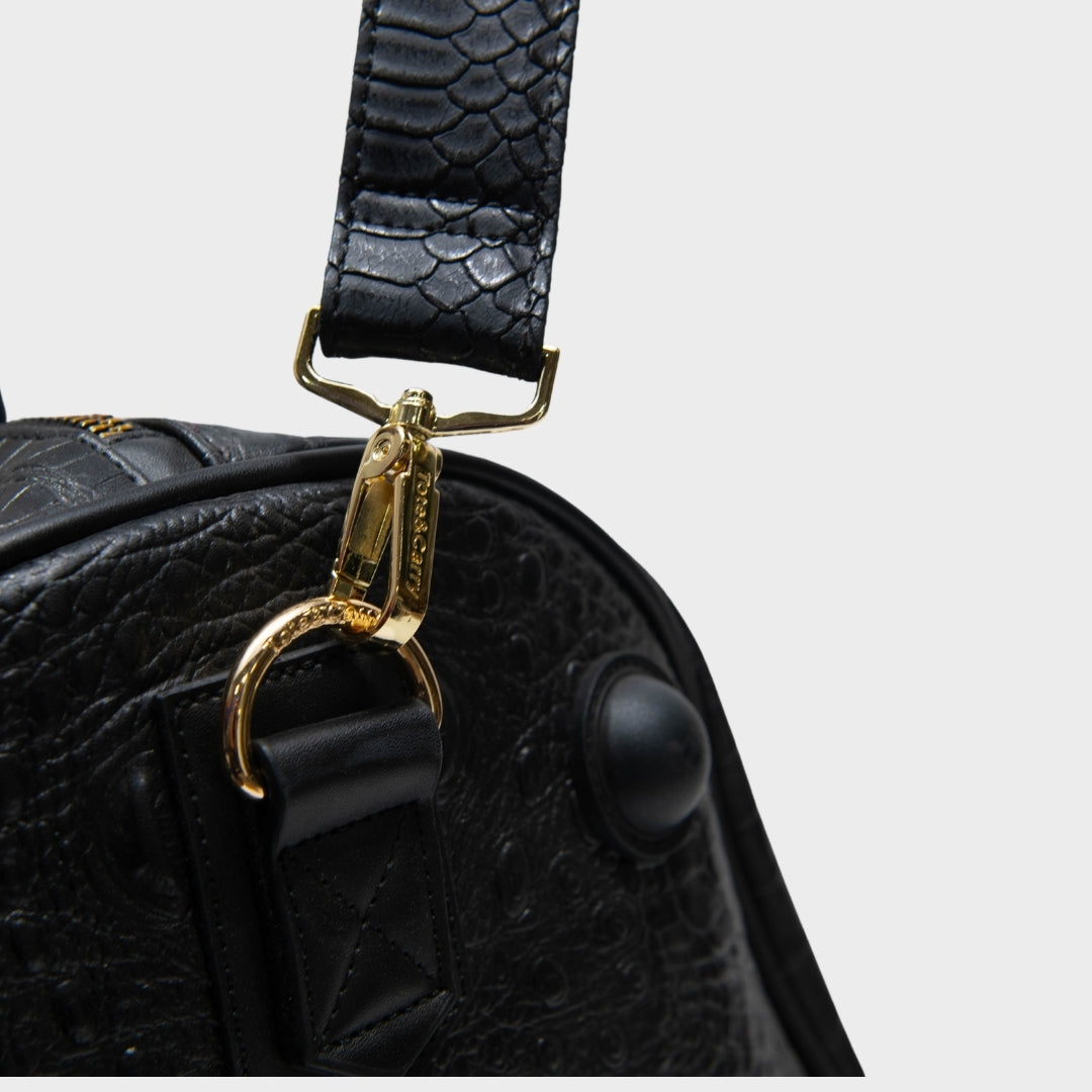 Classic Traveler Rolling Duffle in Black