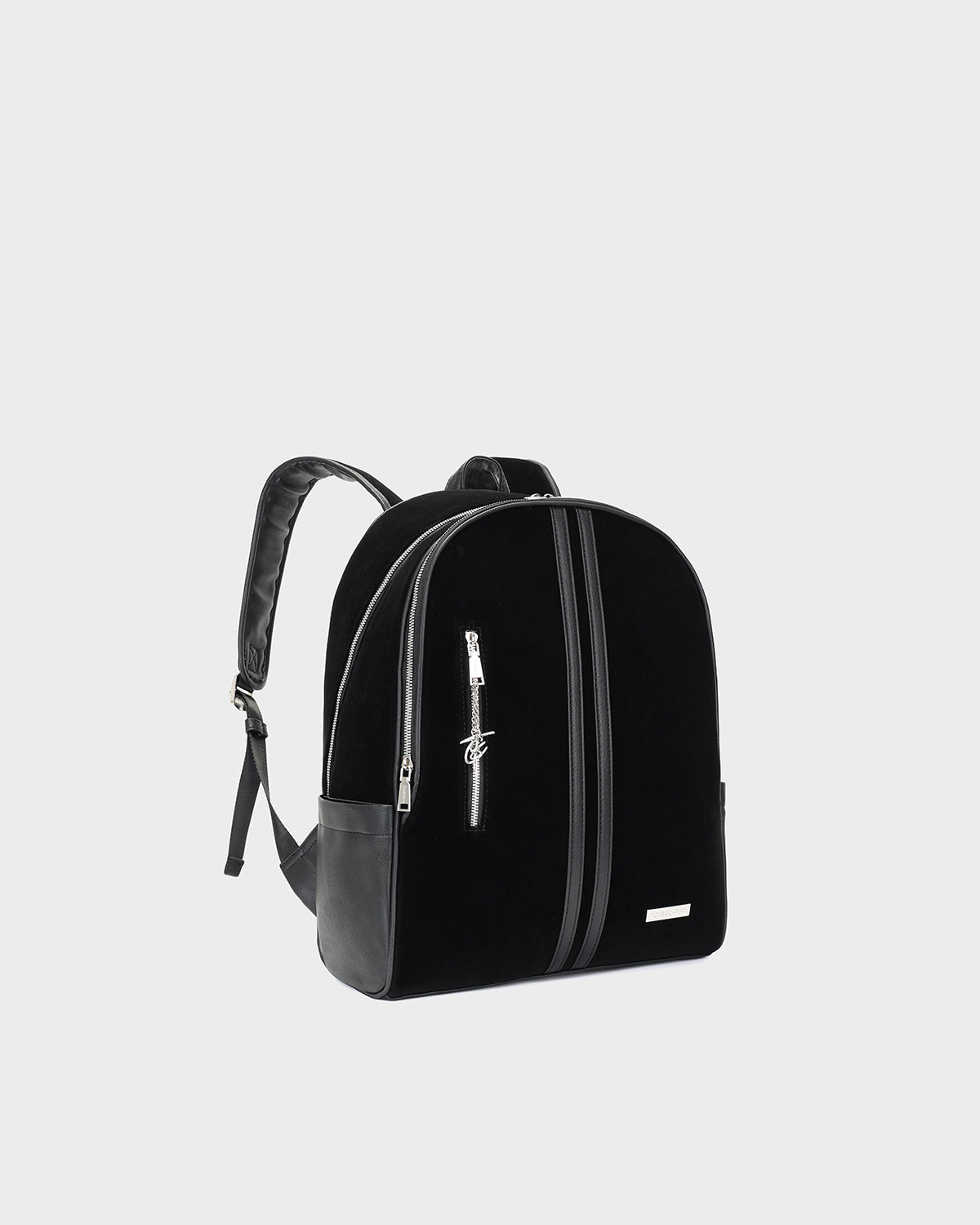 Velour Orbit Backpack in Black