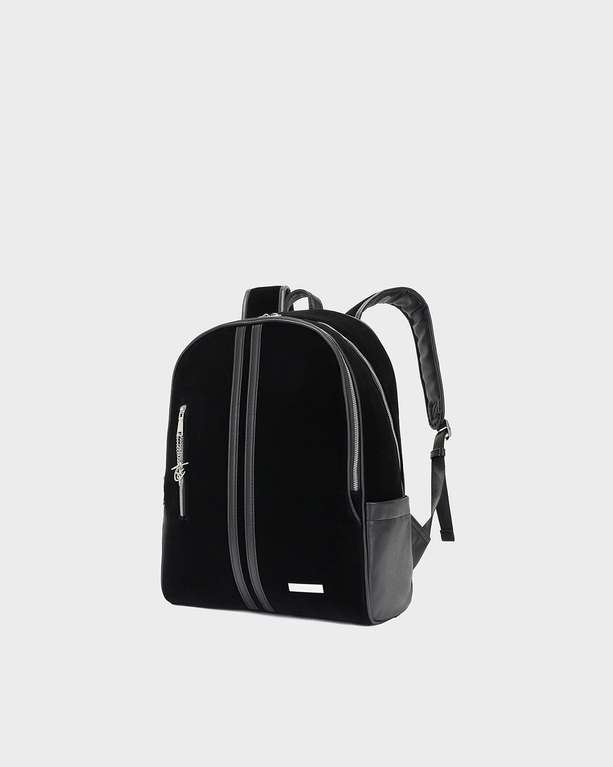 Velour Orbit Backpack in Black