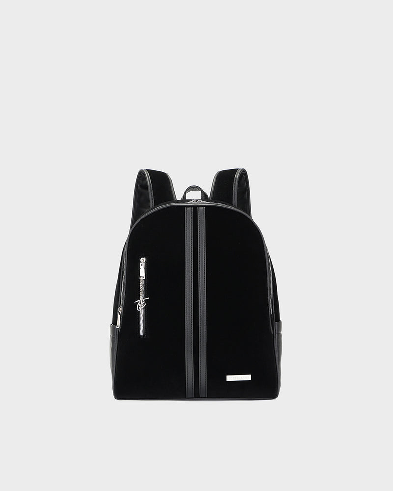 Velour Orbit Backpack in Black