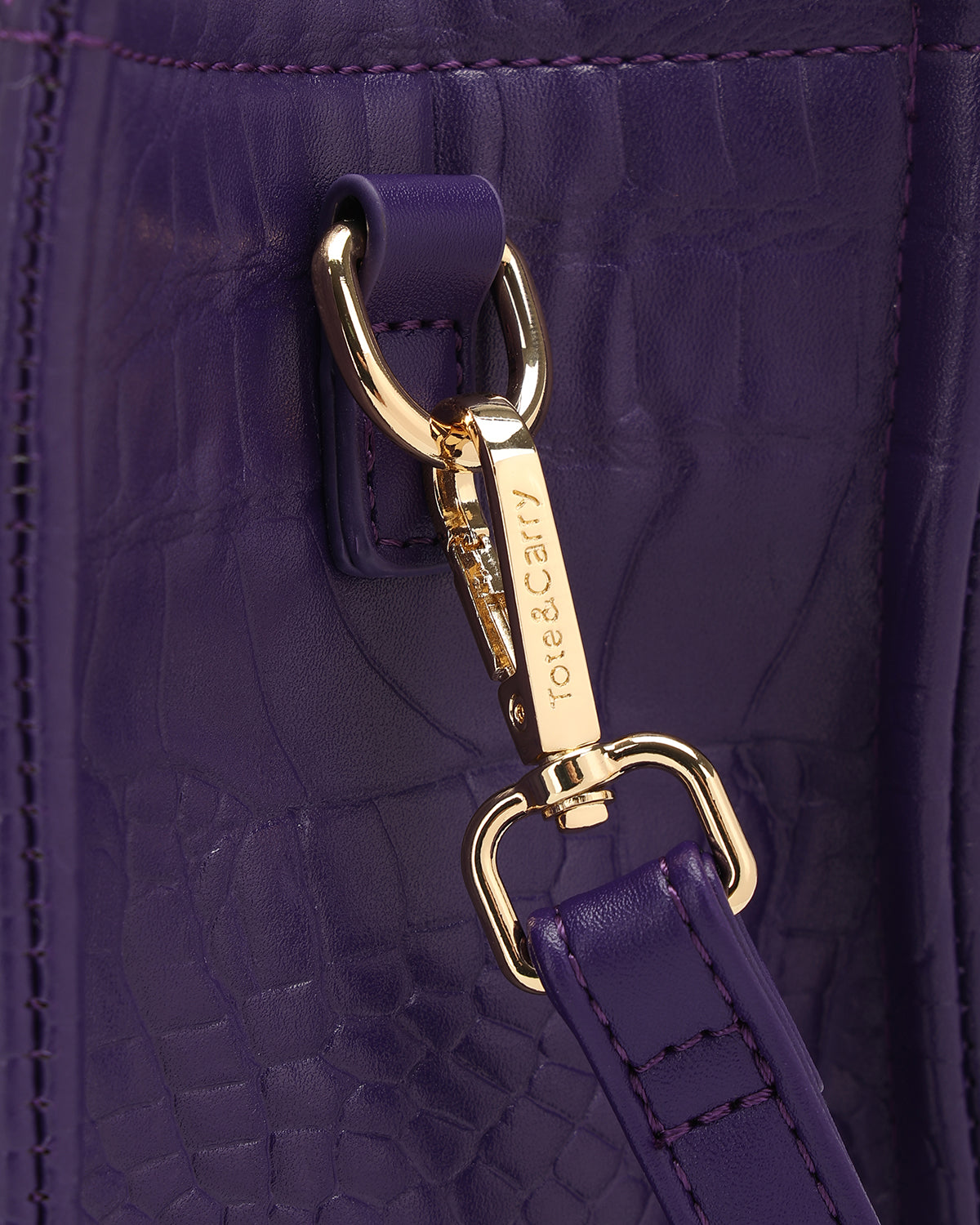 Statement Mini Tote Bag in Purple