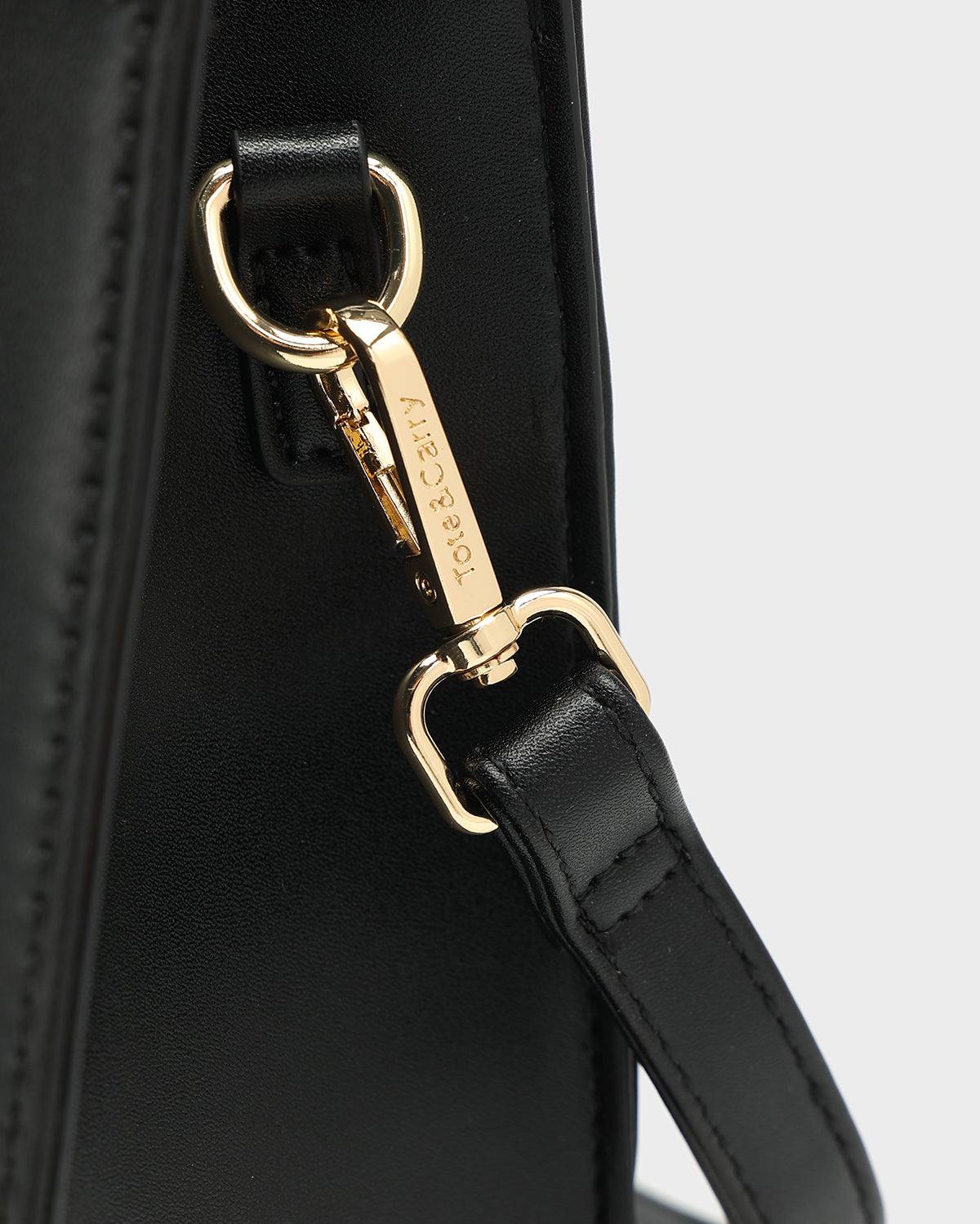 Lisse Mini Tote Bag in Black & Red