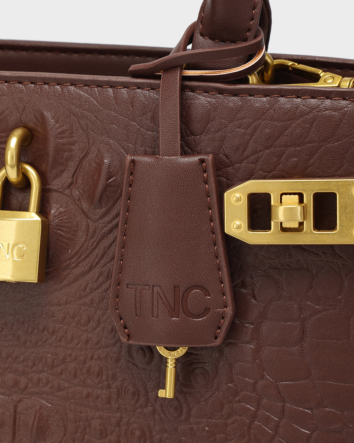 Empress Mini Tote Bag in Brown