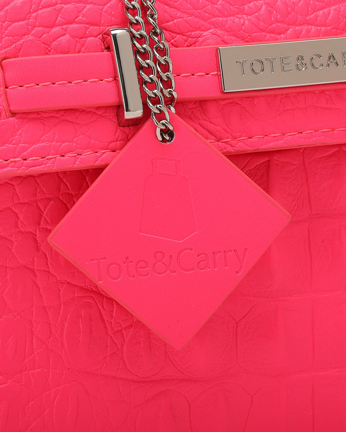 Prime Mini Tote Bag in Neon Pink