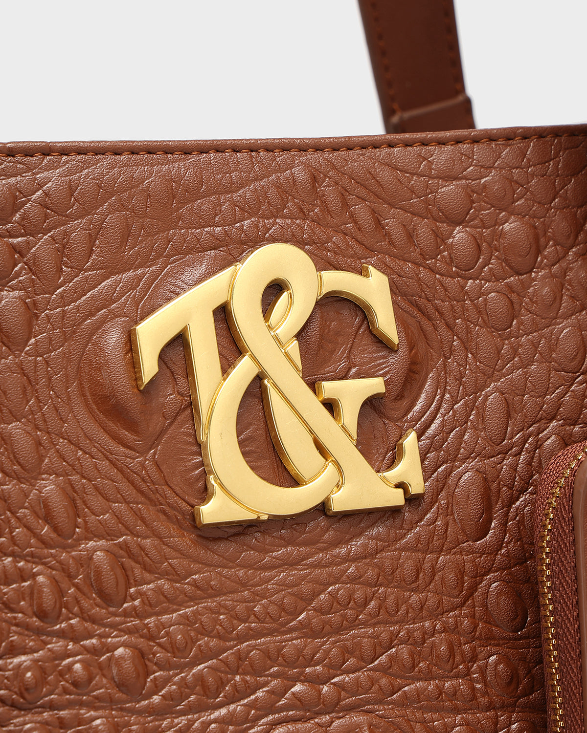 City scape Tote in Brown