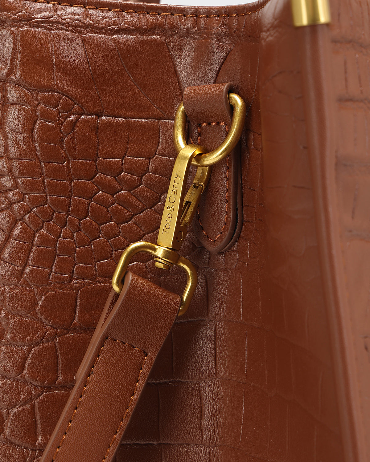 City scape Tote in Brown