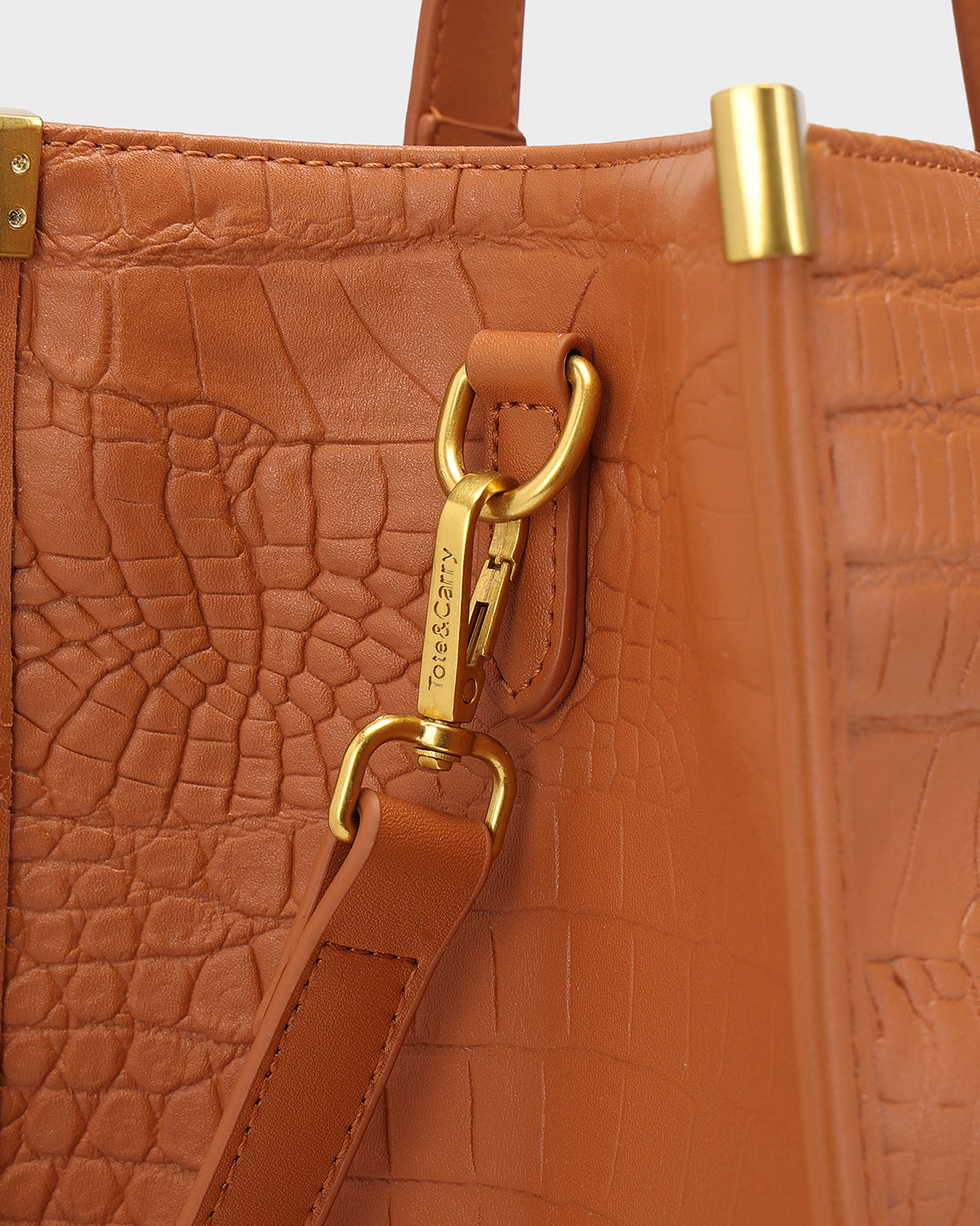 City scape Tote in Caramel