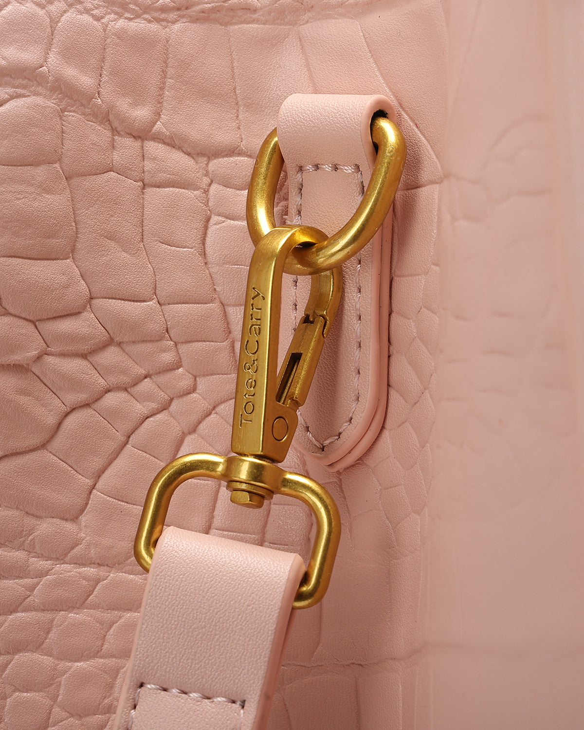 City scape Tote in Baby Pink