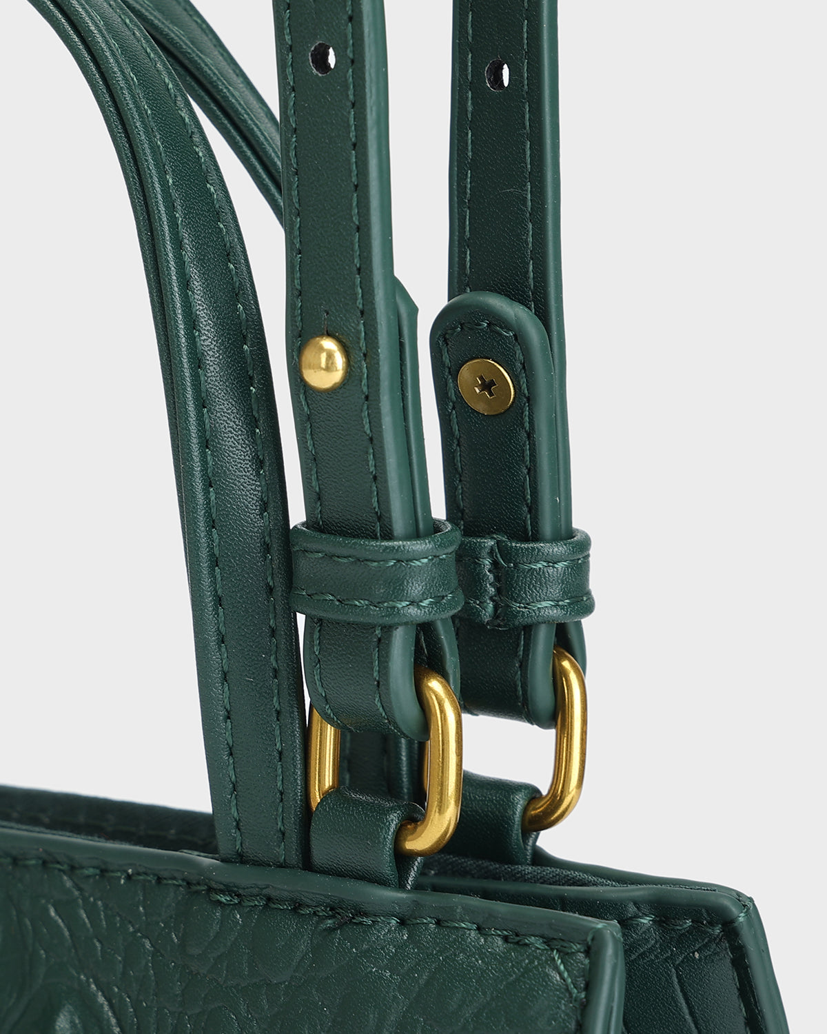 Raven 3PC Tote Bags Set in Emerald Green