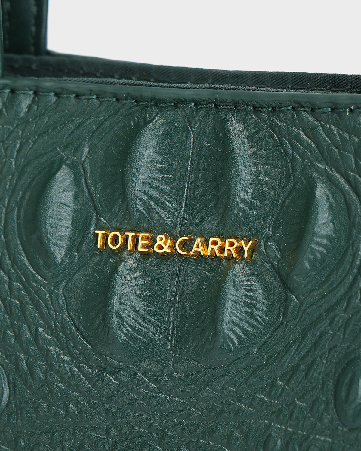 Raven 3PC Tote Bags Set in Emerald Green