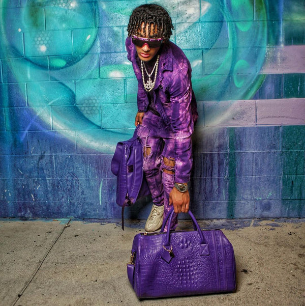 Classic 3-Piece City Weekender Set in Purple