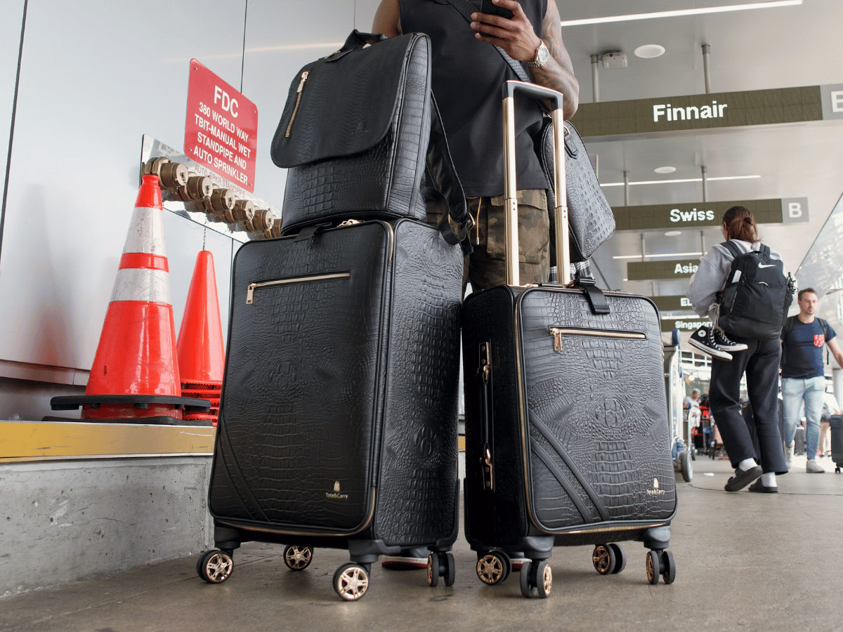 Statement 2-Piece Luggage Set in Black