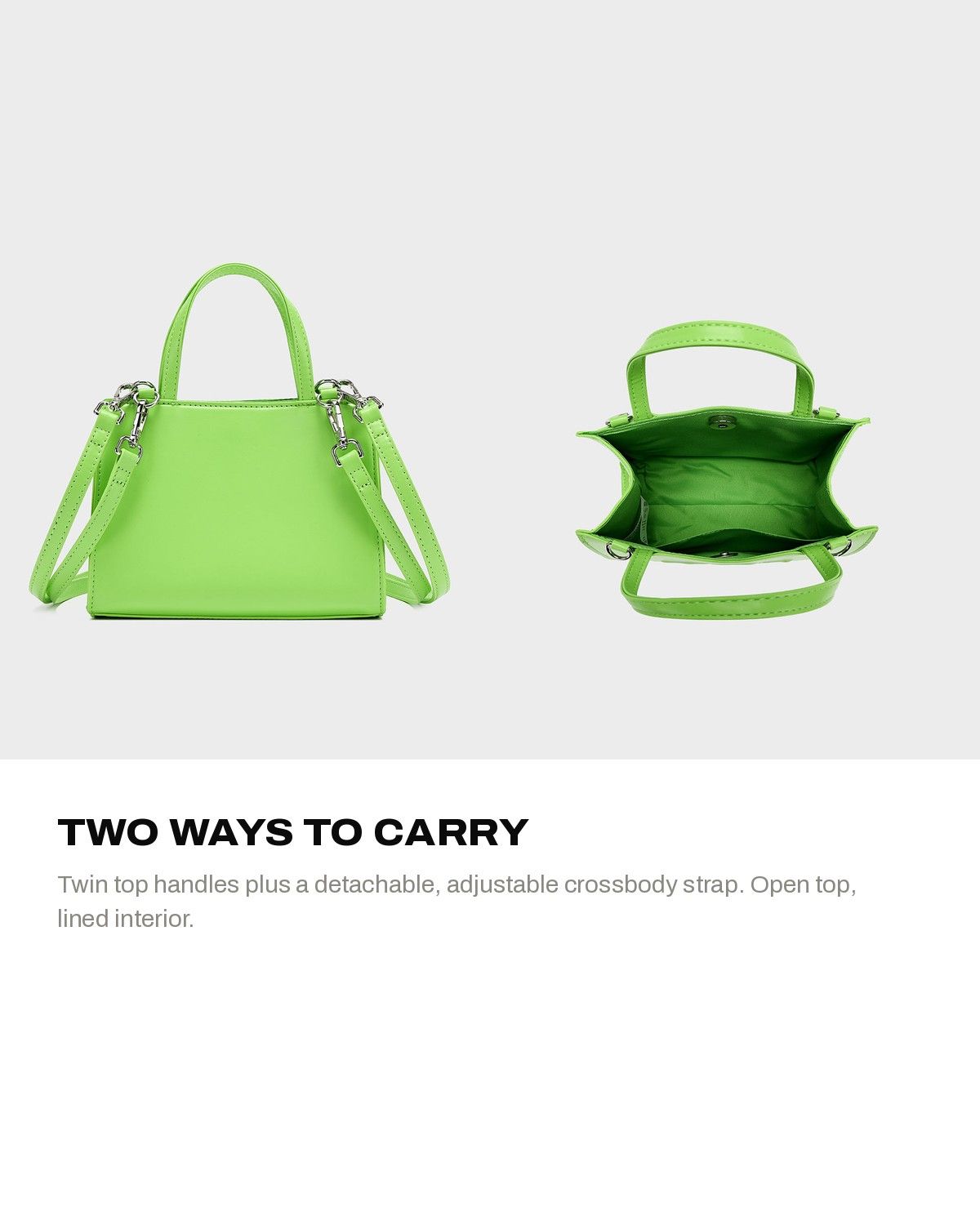 Essential Mini Tote in Matcha — A+ 3
