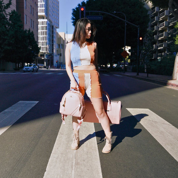 Signature Overnight Travel Set in Pink