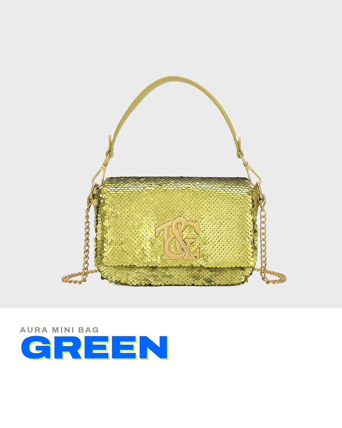 Aura Mini Bag in Green — A+ 1