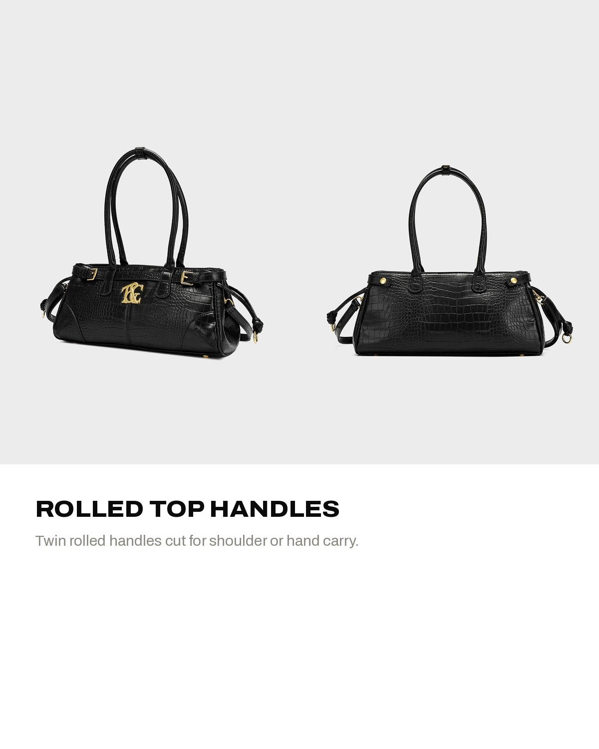 Bonita Baguette Bag in Black — A+ 4