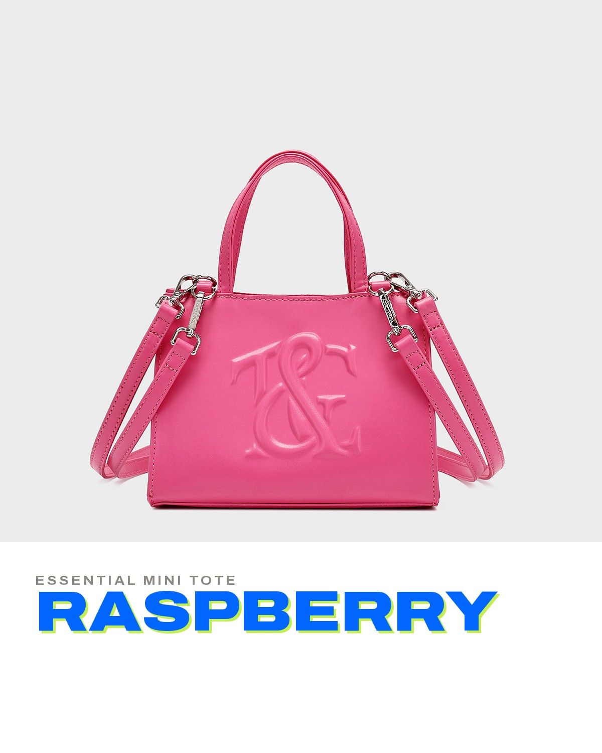 Essential Mini Tote in Raspberry — A+ 1