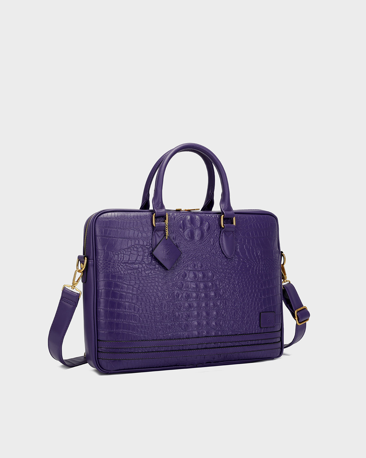 Statement Jetsetter Laptop Bag in Purple