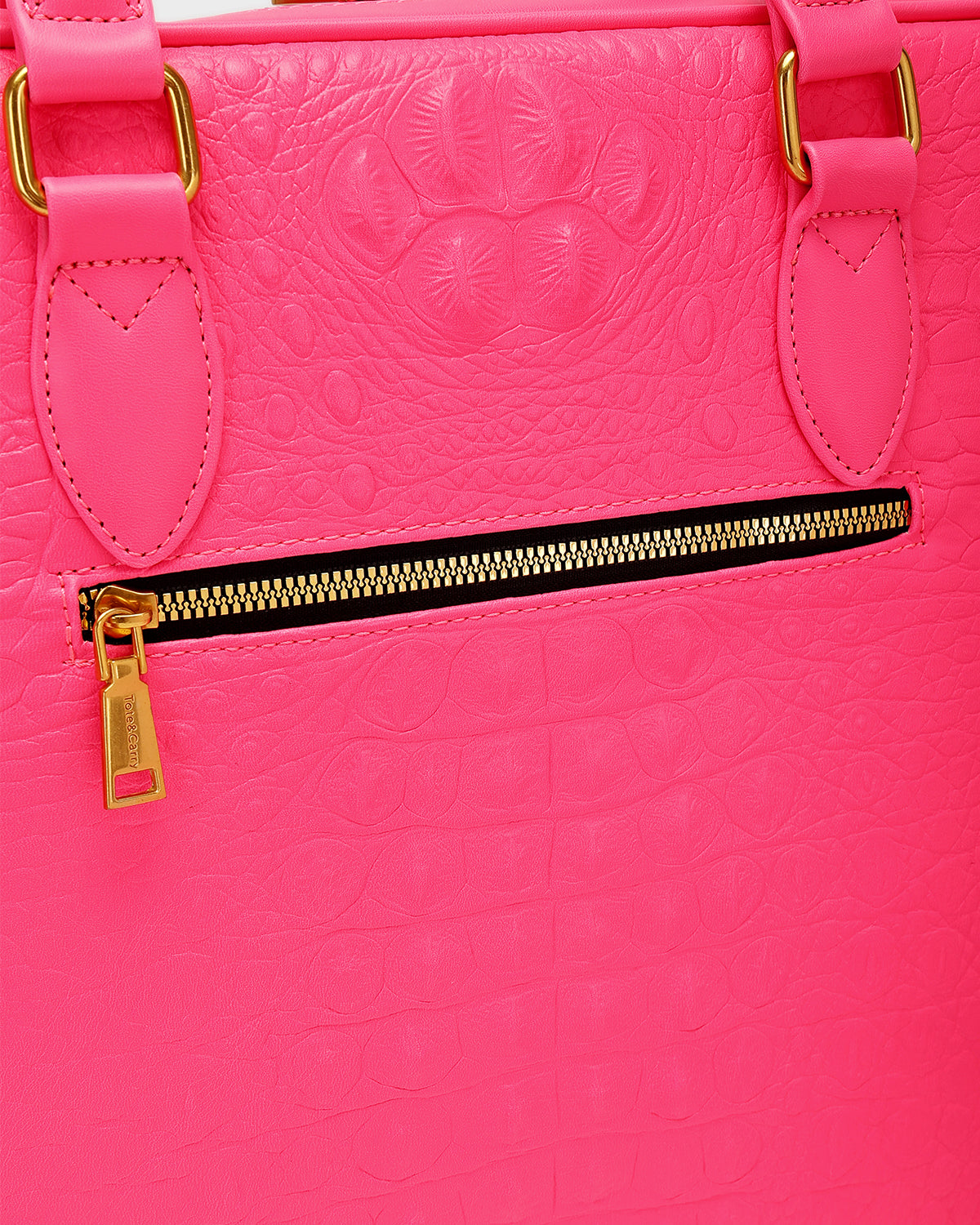 Statement Jetsetter Laptop Bag in Neon Pink