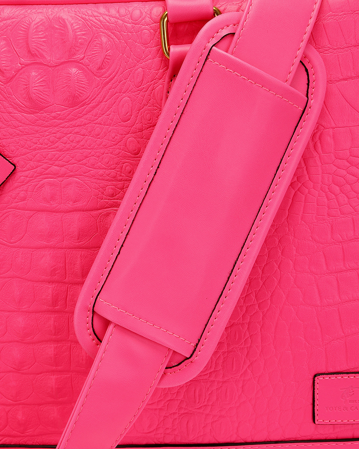 Statement Jetsetter Laptop Bag in Neon Pink