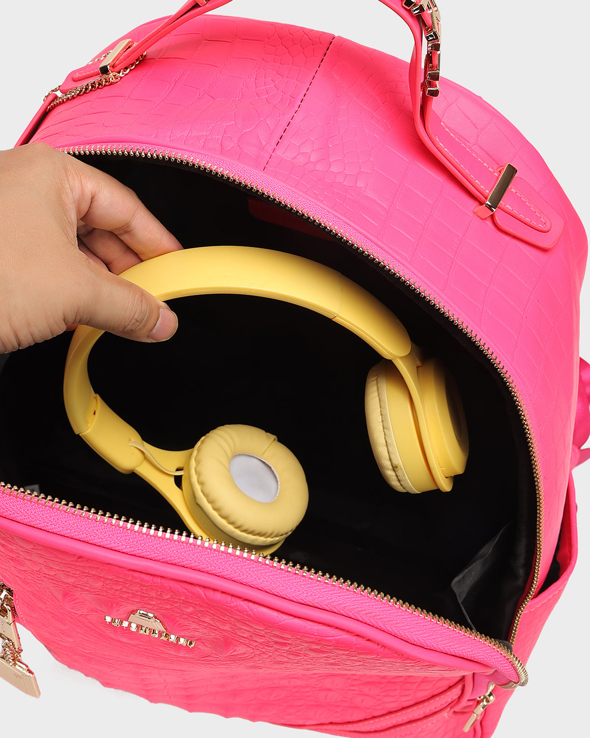 Statement Commuter Backpack in Neon Pink