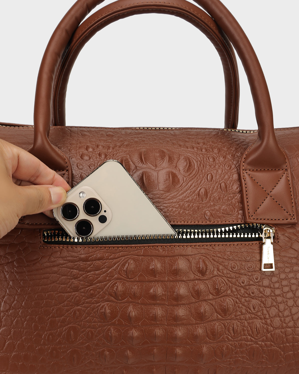 Classic Weekender Travel Set in Caramel