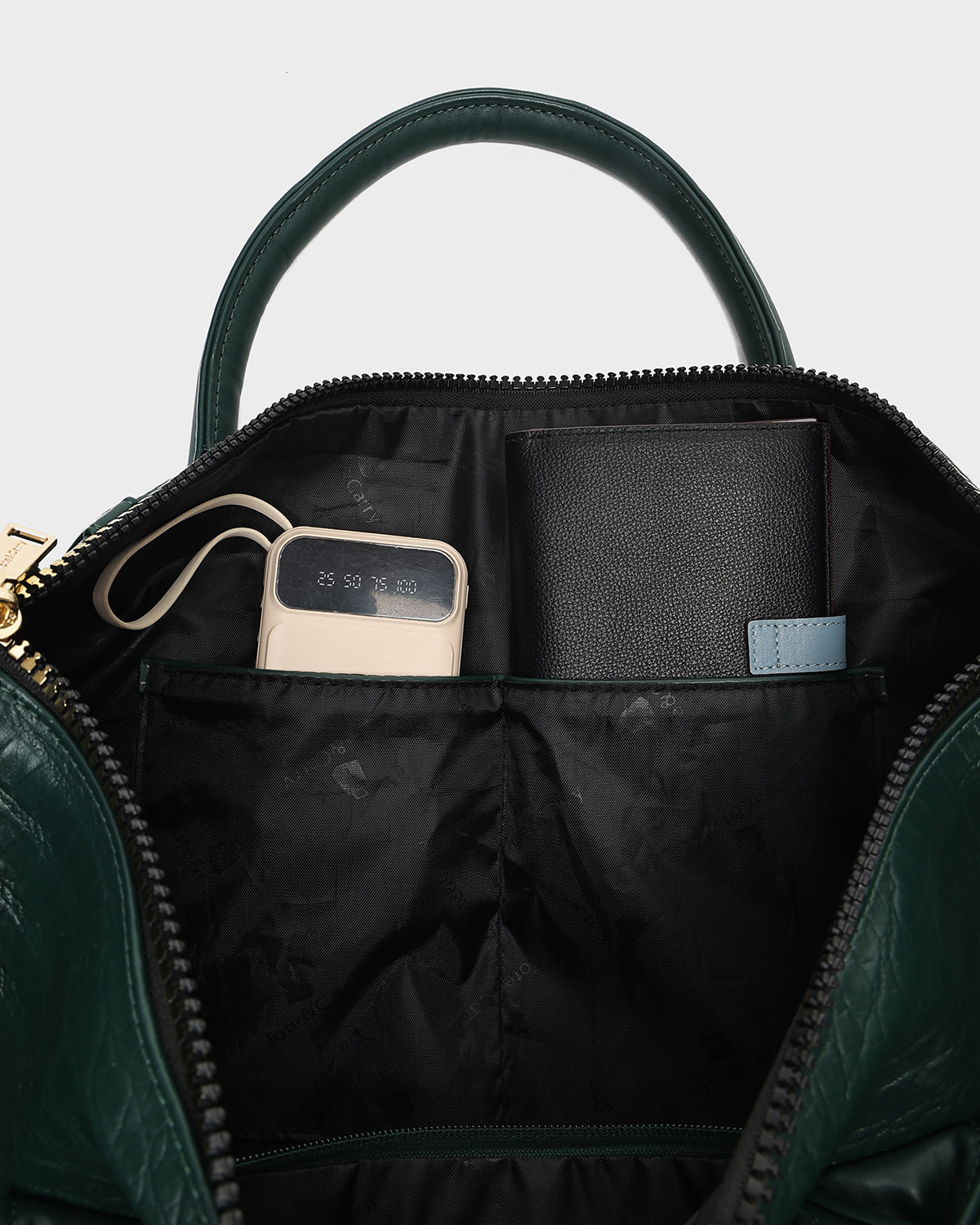 Classic Weekender Travel Set in Emerald Green