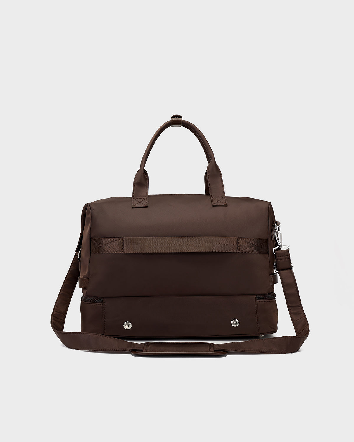 Vantage Weekender Duffle Bag in Chocolate Brown