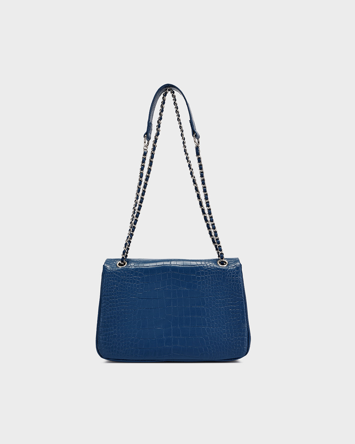 Varsity Rally Shoulder Bag in Royal Blue & Lime