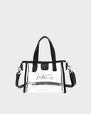 Access Mini Tote in Clear/ Black