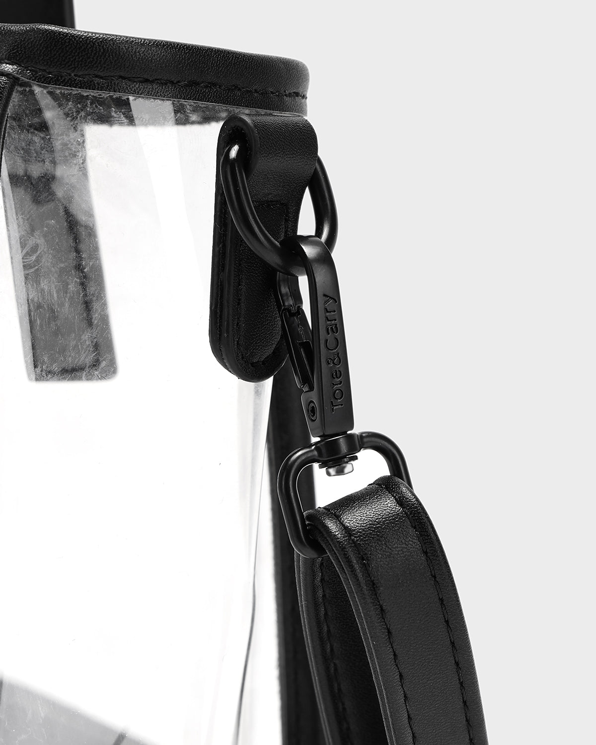 Access Mini Tote in Clear/ Black