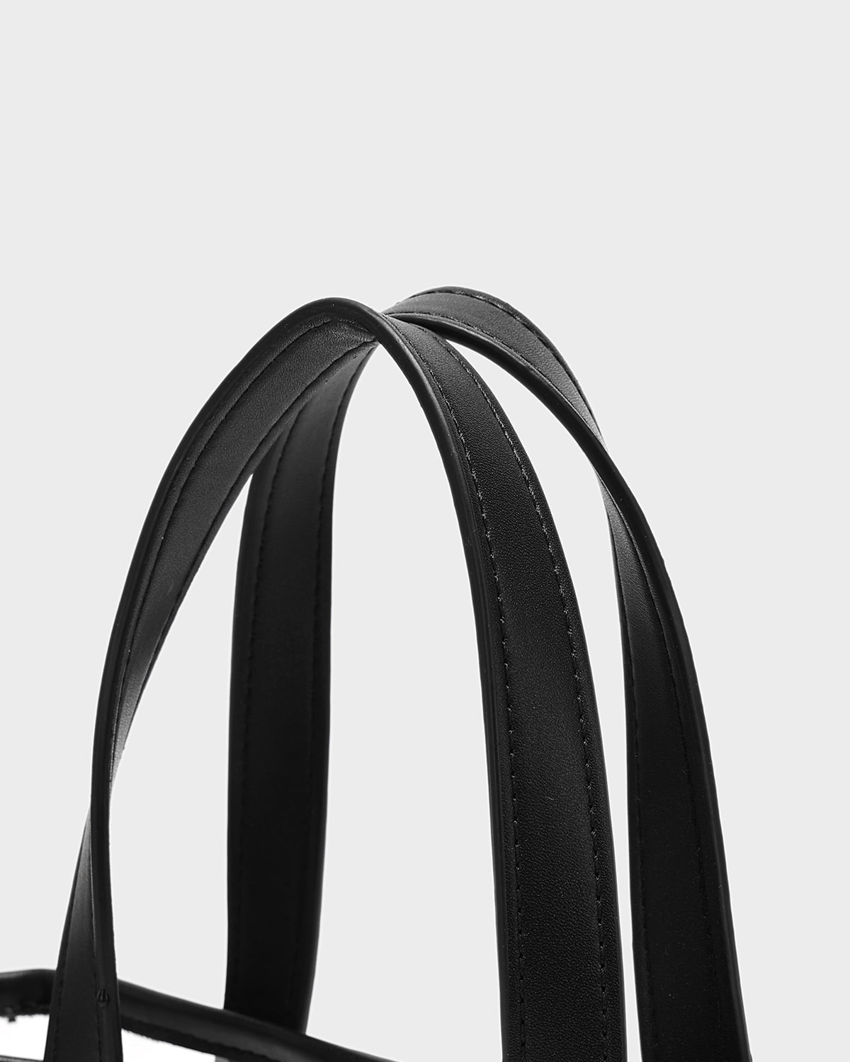Access Mini Tote in Clear/ Black