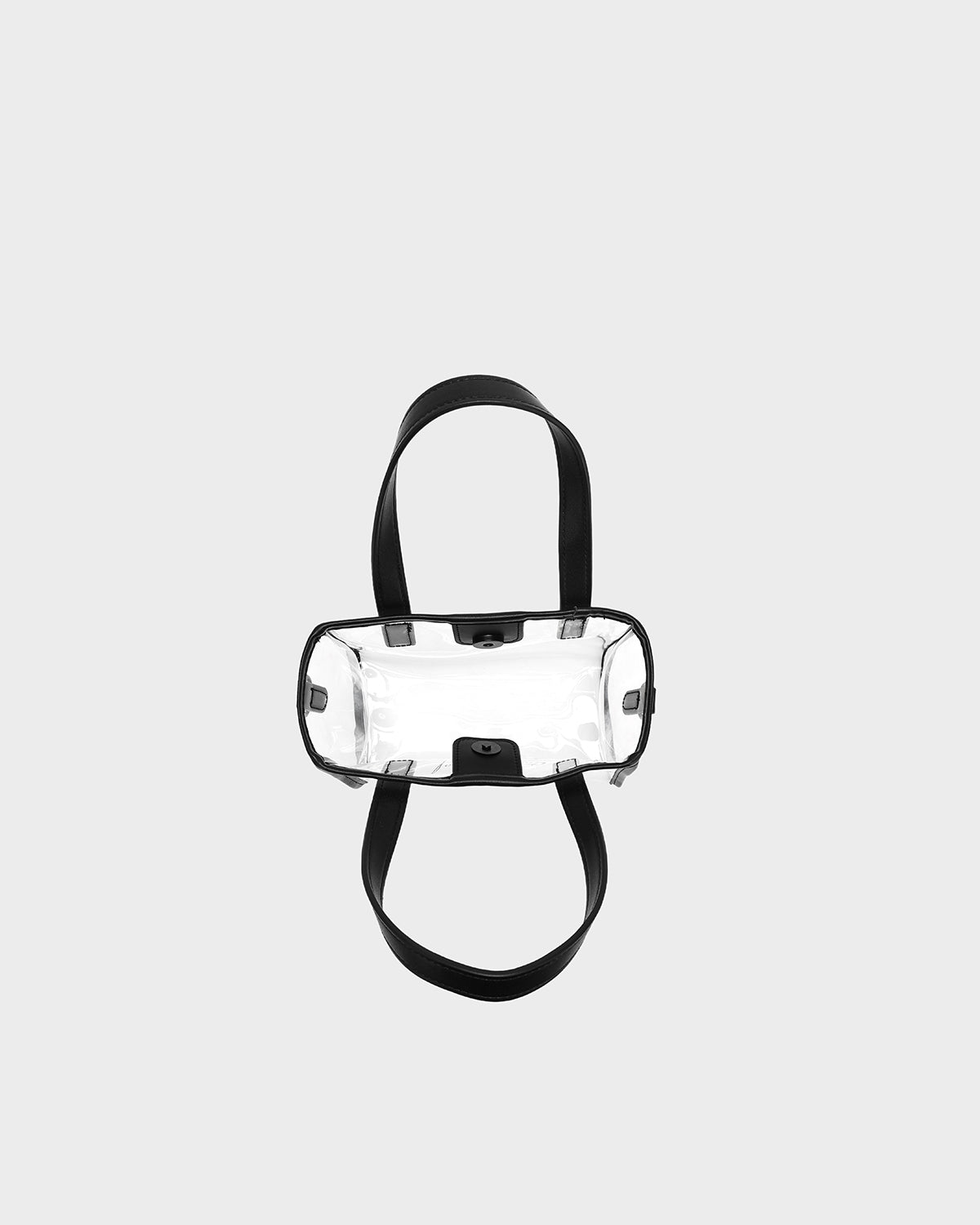 Access Mini Tote in Clear/ Black