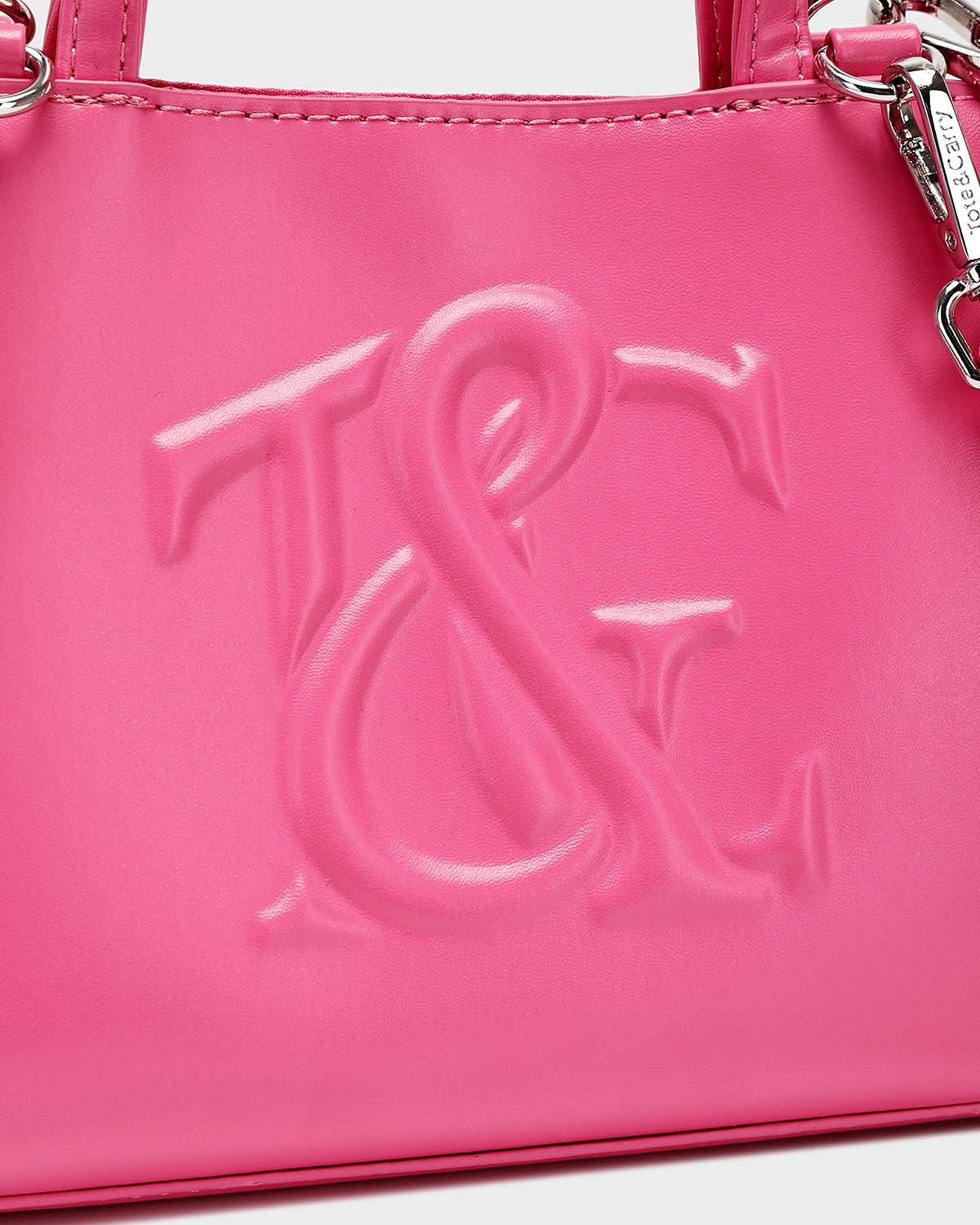 Essential Mini Tote in Raspberry